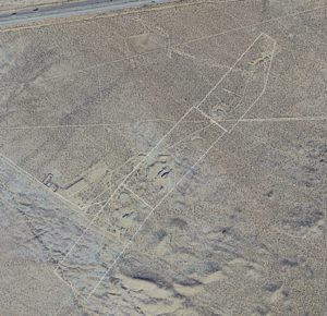 Telegraph Mine aerial view and claim outline