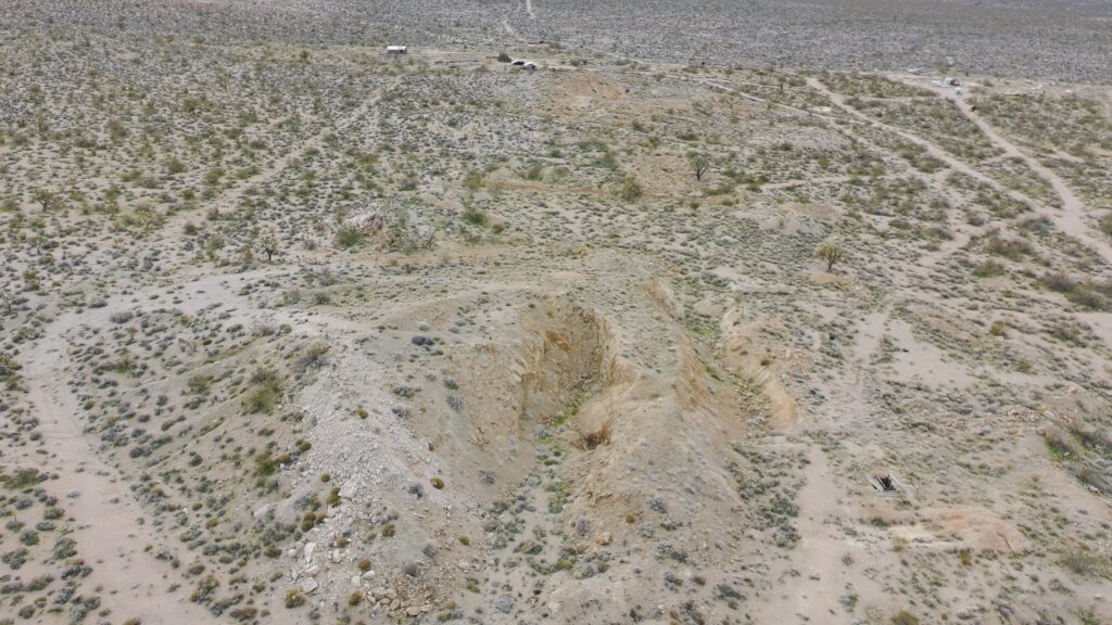 Telegraph Mine – Hill 2 looking SW along surface mineralization to Hill 1